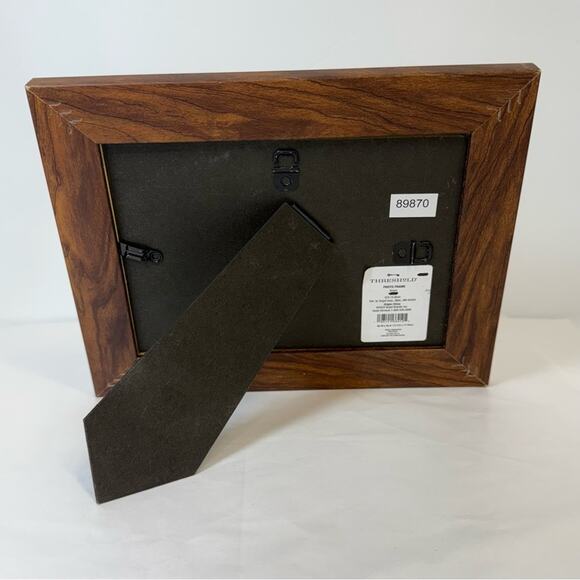 Threshold Brown Wooden “FAMILY” Photo Frame | Rustic Farmhouse 5x7 Frame - Picture 3 of 8